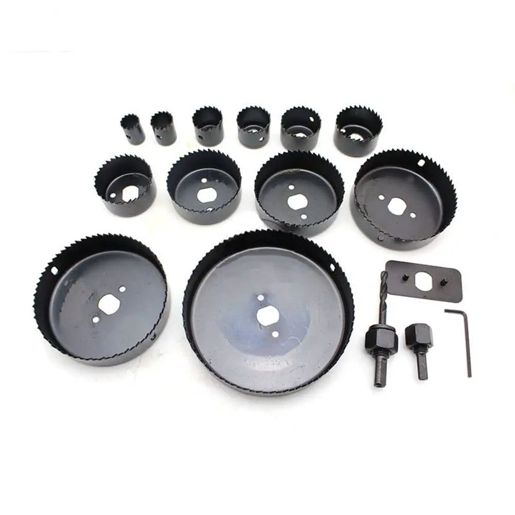 16-Piece Hole Saw Kit 3/4"–5" with Mandrels, Drill Bit & Case Hole Saw Kit Axl