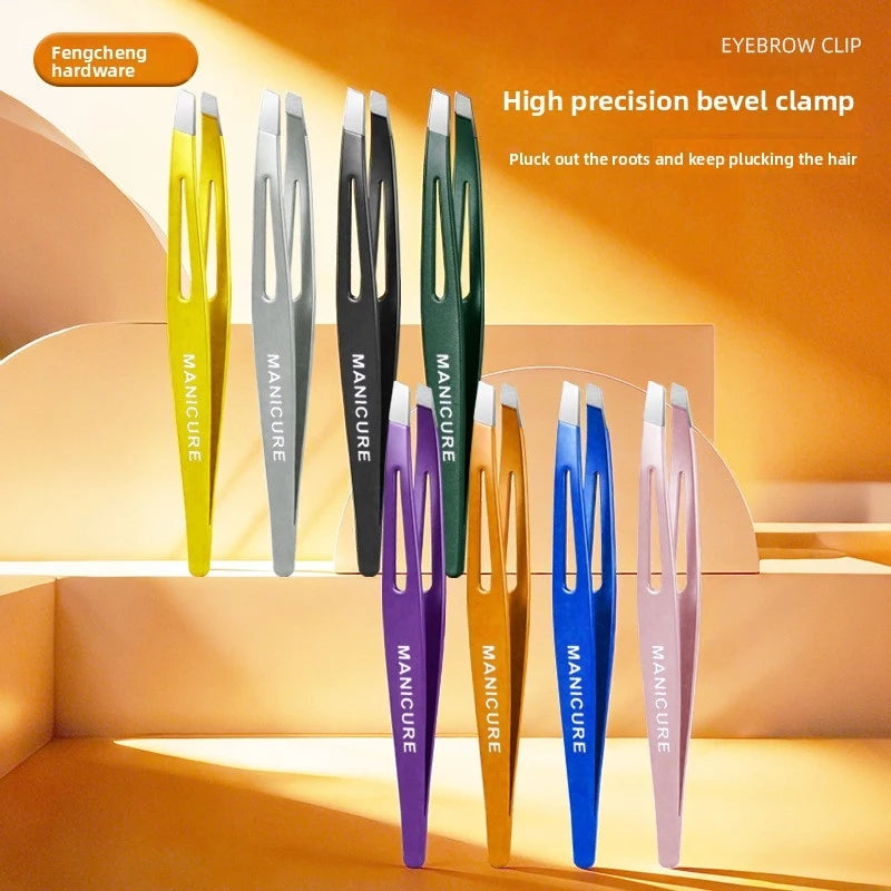 Stainless Steel Eyelash Tweezers Set – Lash Extension & Brow Eyelash Tweezers Set Axl