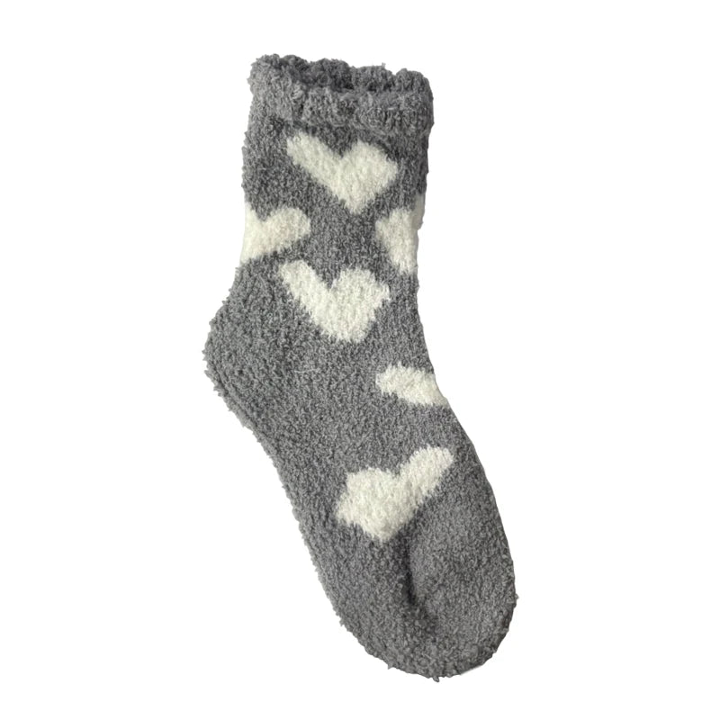 Women's Fluffy Coral Fleece Socks – 3D Dog Ear Cartoon Design Novelty Fluffy Socks Axl Khaki One Size