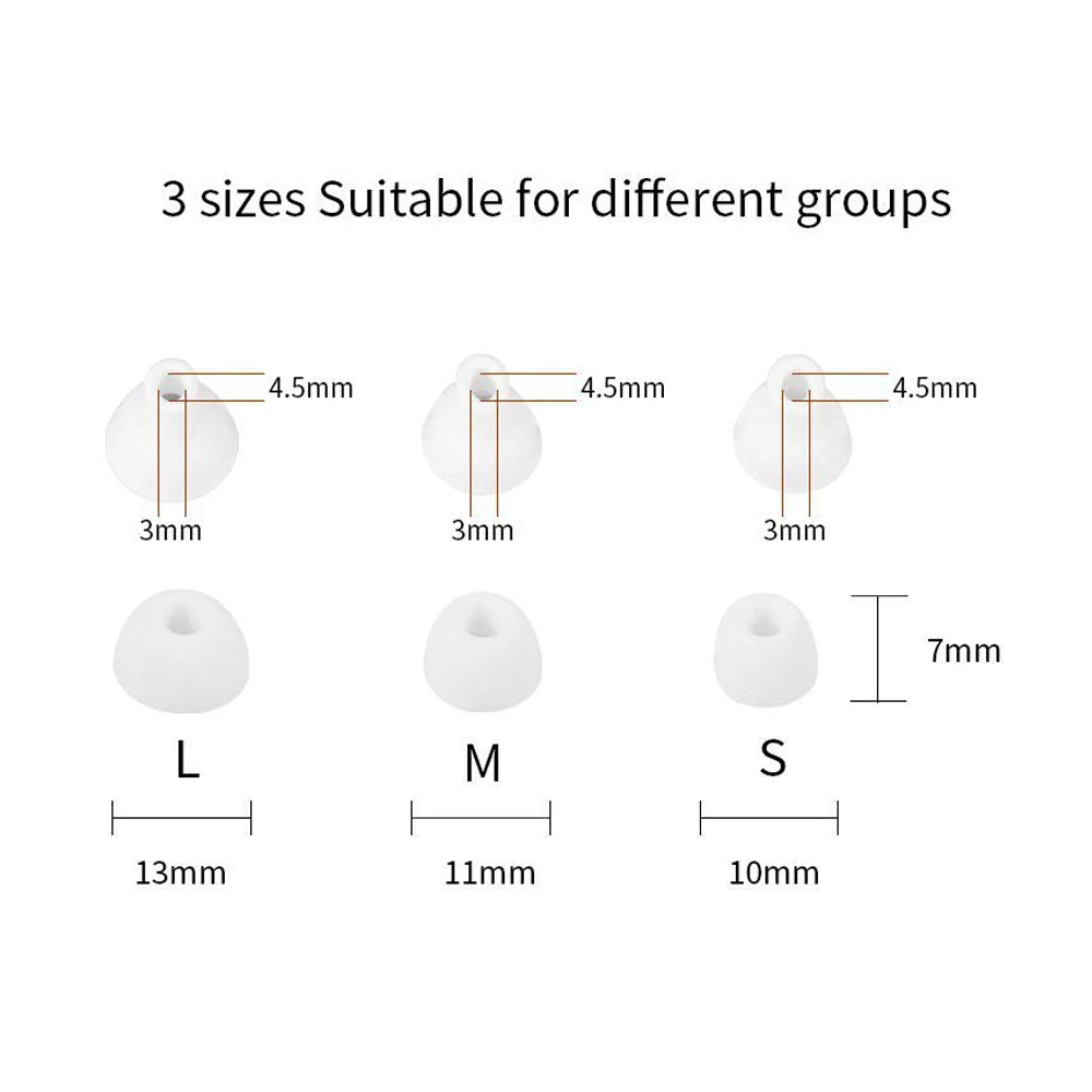 CMF by Nothing Buds Pro 2 Silicone Ear Tips S/M/L – 3 Pairs Earbud Ear Tips Axl
