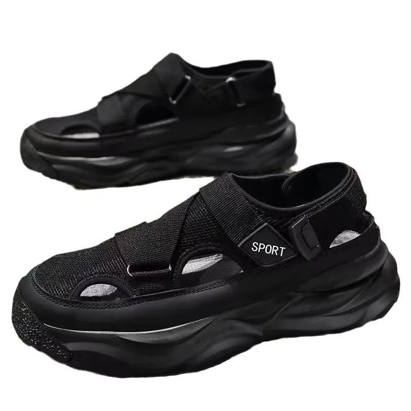 YBQJOO Men's Breathable Hollow Beach Sandals | Anti-Slip Men's Beach Sandals Axl