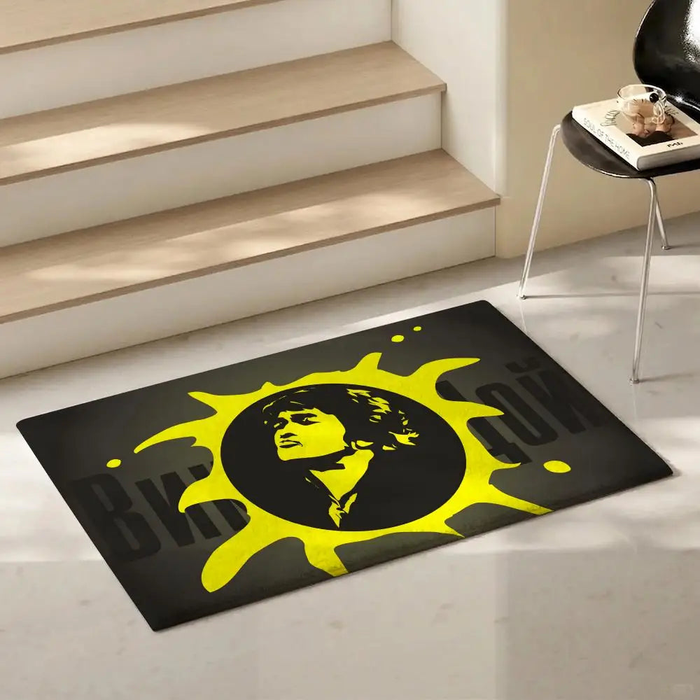 Viktor Tsoi Flannel Floor Mat – Non-Slip Soft Indoor Rug Flannel Floor Mat Axl