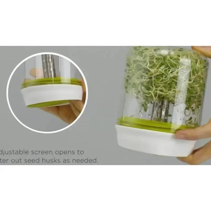 Countertop Sprouting Jar Kit – Borosilicate Glass Sprout Grower Sprouting Jar Kit Axl