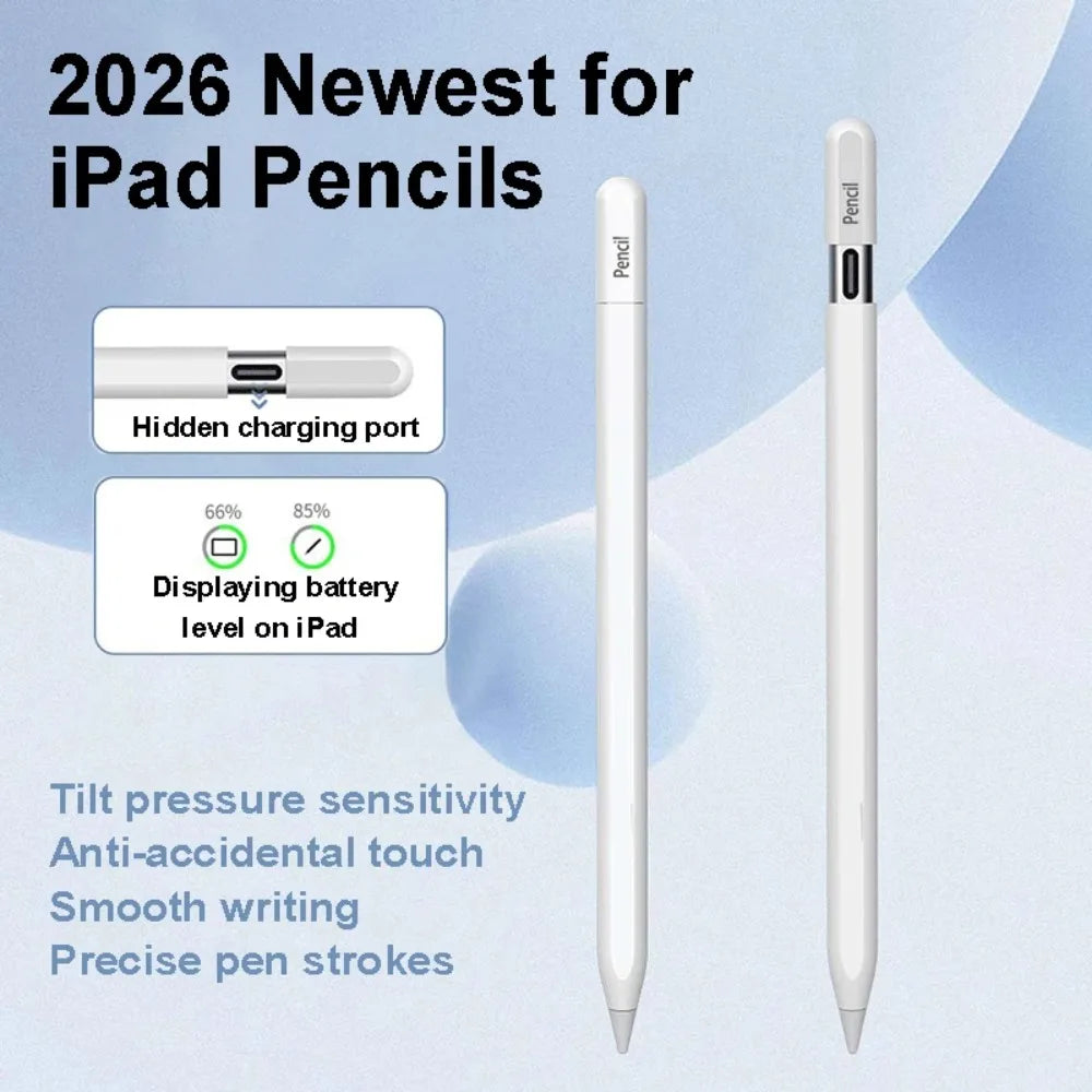 iPad Stylus Pen – Pro, Air, Mini & 10th Gen Compatible | White iPad Stylus Pen Axl