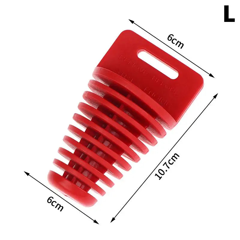 Universal Motorcycle Exhaust Wash Plug – Silicone Pipe Protector Exhaust Pipe Plug Axl L Red Muffler