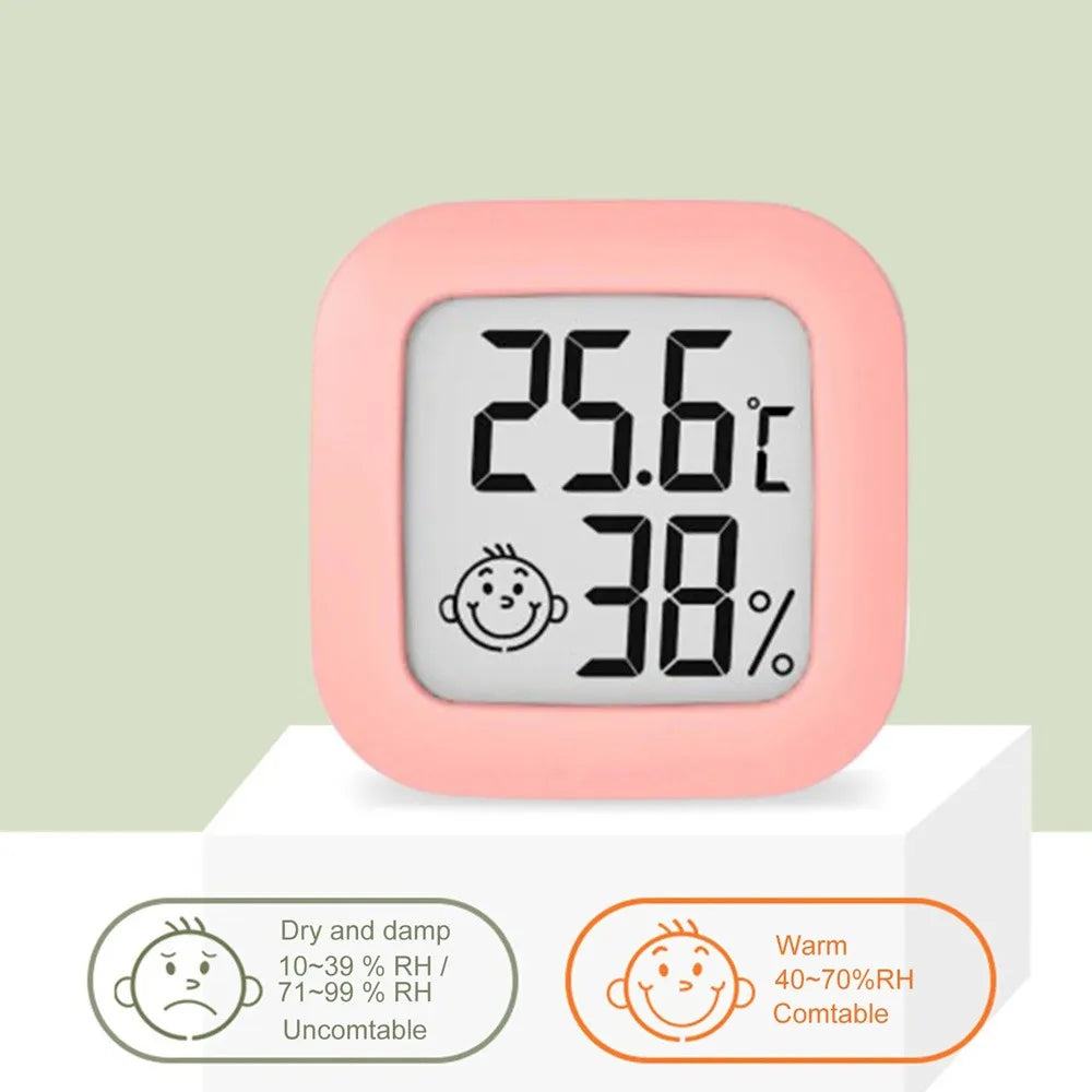 Digital Thermometer Hygrometer – LCD Indoor Temp & Humidity Meter Thermometer Hygrometer Axl pink
