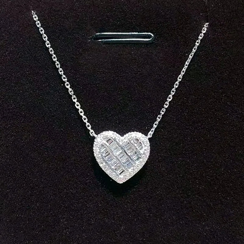 Huitan CZ Pendant Necklace – Women's Wedding Fashion Jewelry Pendant Necklace Axl
