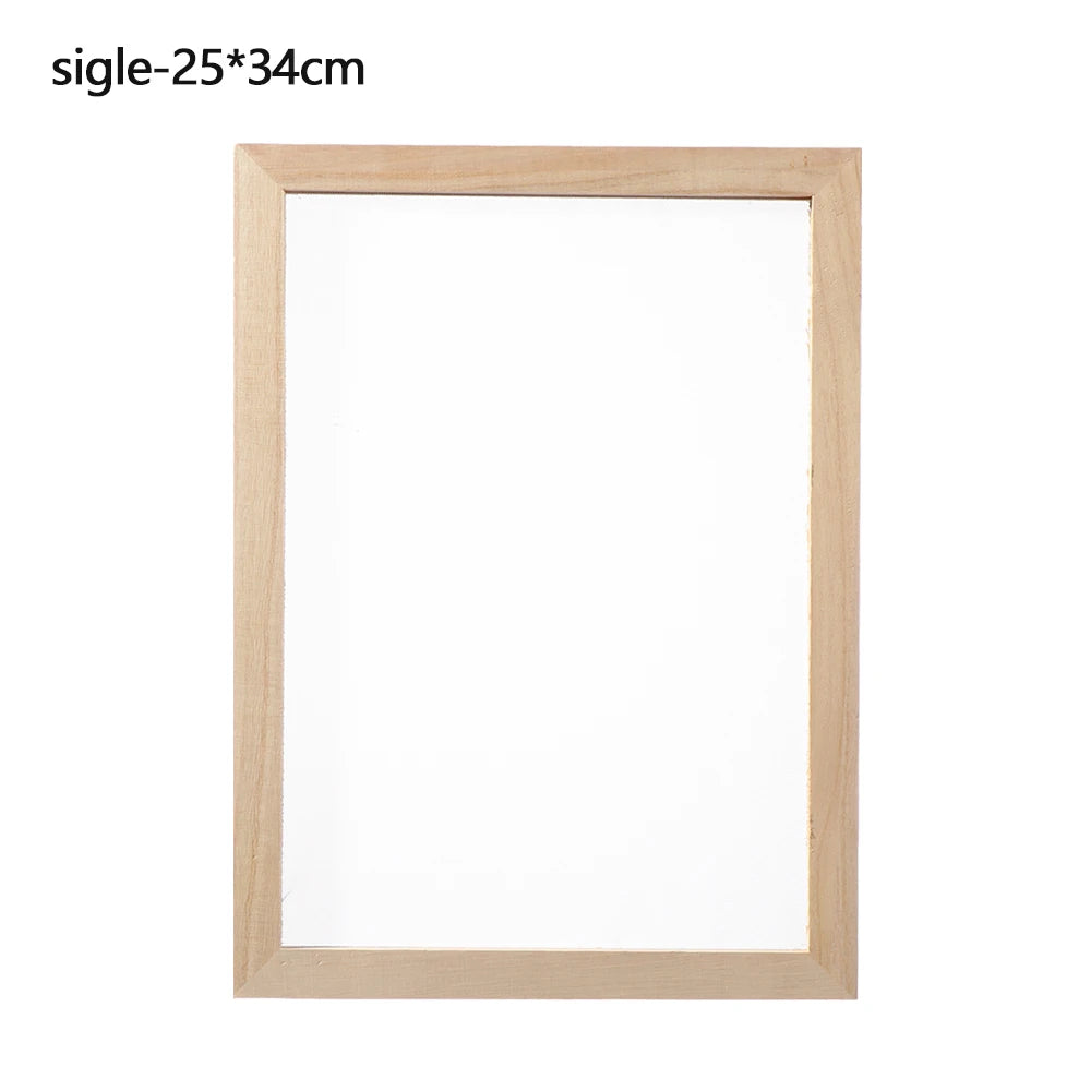 DIY Wood Paper Making Mould Frame – Multi-Size Mesh Screen Papermaking Mould Frame Axl sigle-25x34cm