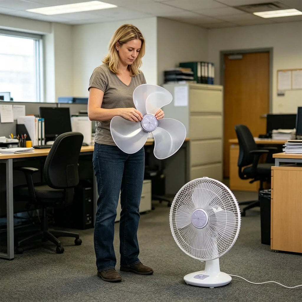 16-Inch Replacement Fan Blade – 3-Leaf PP Plastic for Stand & Desk Fan Fan Blade Replacement Axl