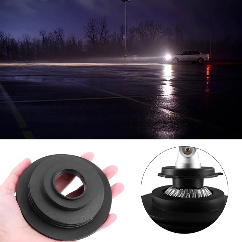 LED Headlight Rubber Dust Cover – Waterproof Sealing Cap Pair Headlight Dust Cover Axl
