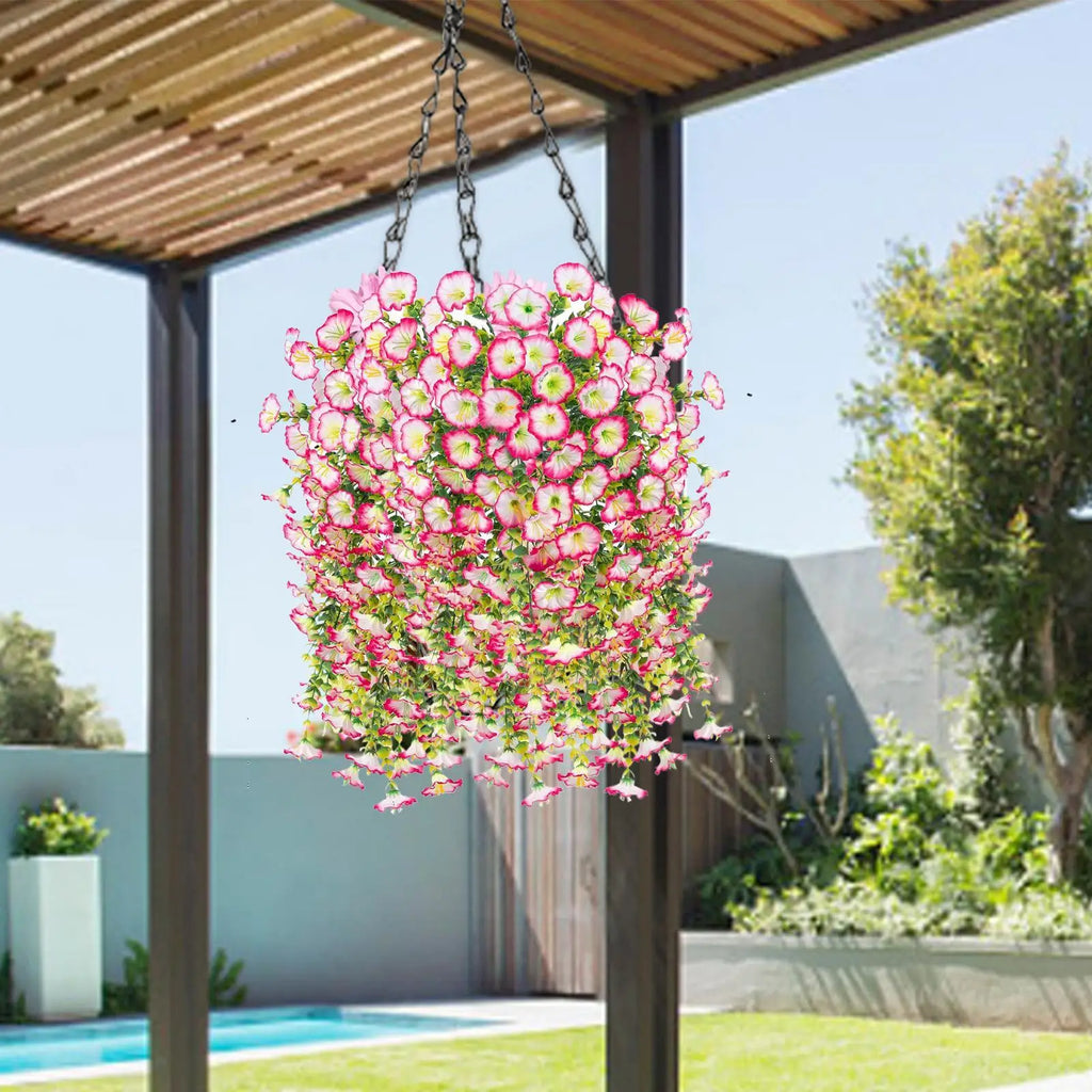 Artificial Silk Flower Vine Wreath 2pcs – Wedding & Garden Decor Artificial Flower Vine Axl