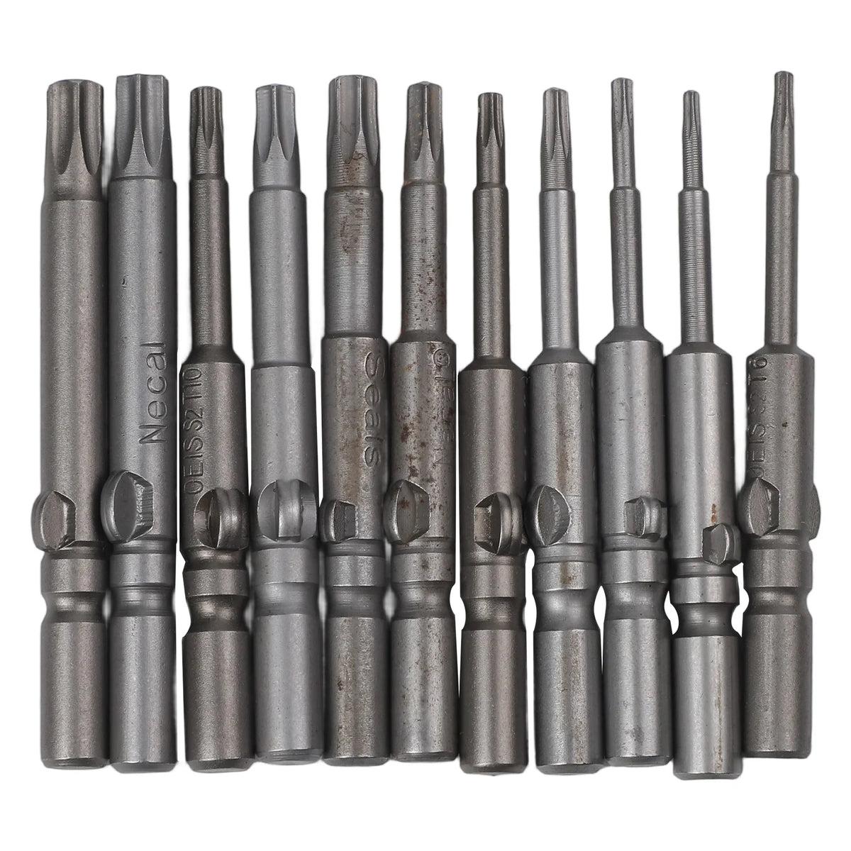 Torx Screwdriver Bit Set 6mm Round Shank | 6 or 11 Piece Screwdriver Bit Set Axl