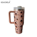 Halloween 40oz Stainless Steel Thermos | Lid, Handle & Straw Insulated Thermos Cup Axl A 1200ml