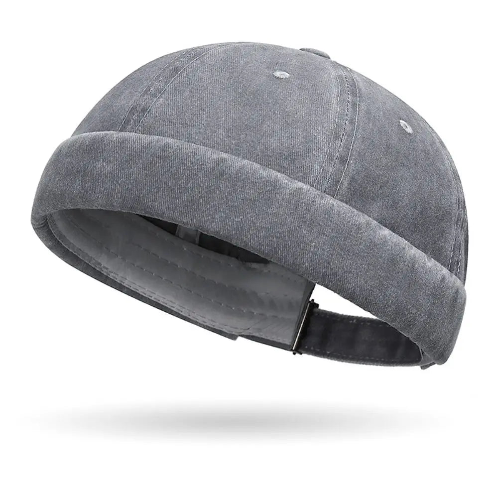 Unisex Knit Beanie Hat – Cuff Docker Skullcap Men & Women Knit Beanie Hat Axl grey
