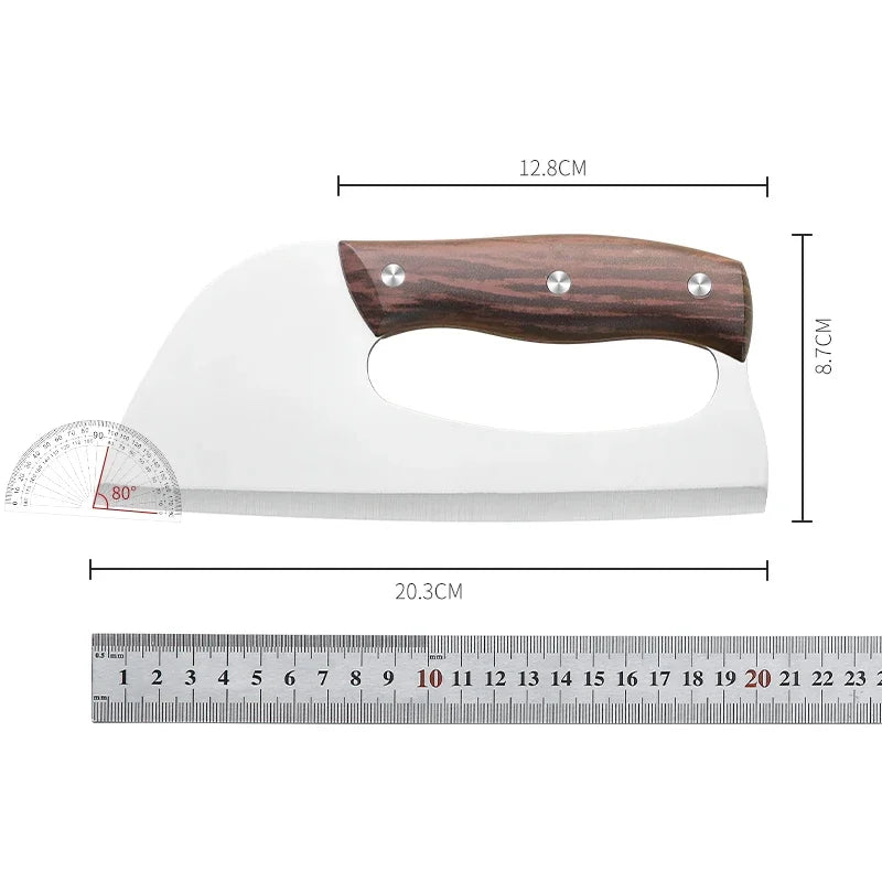 SHENJIU Stainless Steel Meat Cleaver Kitchen Knife Meat Cleaver Knife Axl