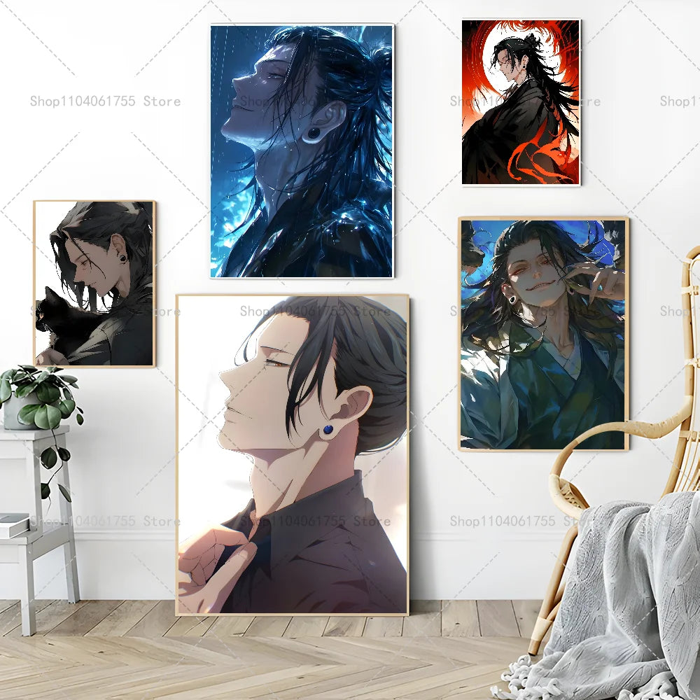 Jujutsu Kaisen Geto Suguru Poster – Waterproof Wall Sticker Anime Wall Poster Axl