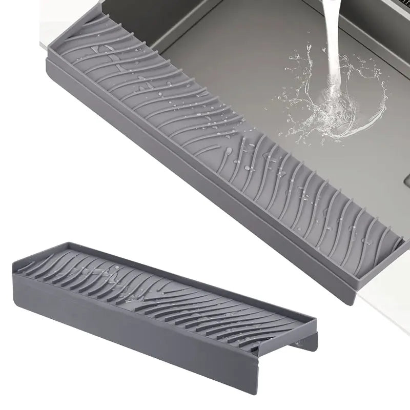 Silicone Sink Splash Guard 20" – Cuttable & Suction Cup Sink Splash Guard Axl