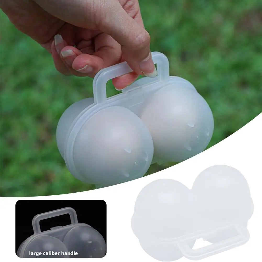 Portable Camping Egg Holder 2-Grid Storage Case – 1/2/3 Pack Egg Storage Case Axl