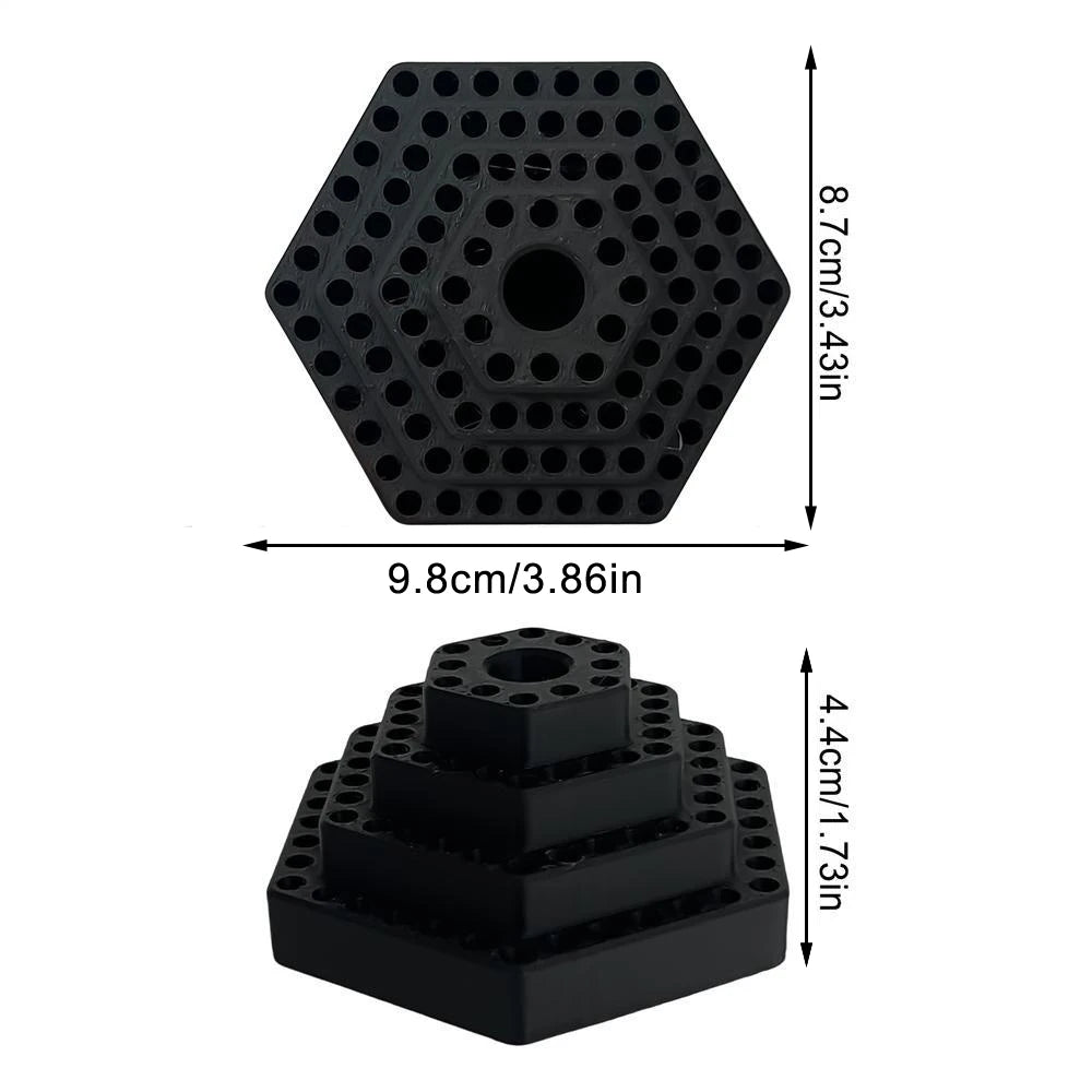 4.8mm Hex Drill Bit Holder & Organizer Stand | Plastic Drill Bit Organizer Axl