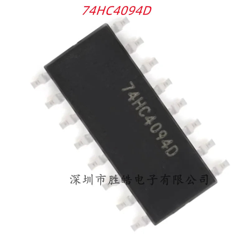 74HC4094D SOIC-16 8-Bit Shift Register IC Chip – 10 Pack Integrated Circuit Chip Axl Default Title