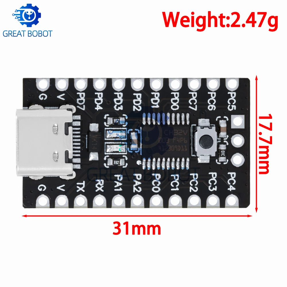 CH32V003F4P6 RISC-V Development Board – Core Module Development Board Axl