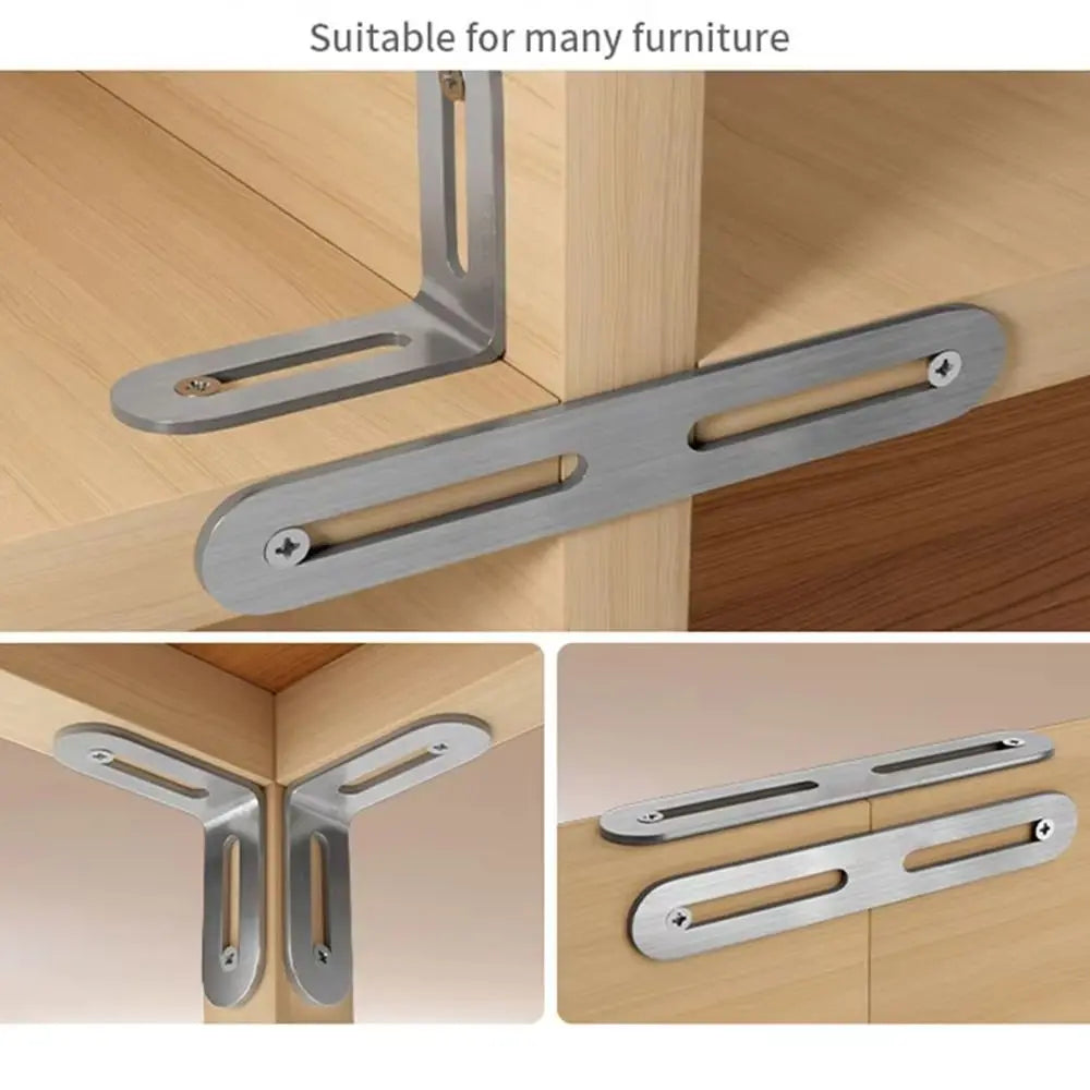 90° Stainless Steel Angle Bracket L-Shape Corner Brace Support Corner Bracket Brace Axl