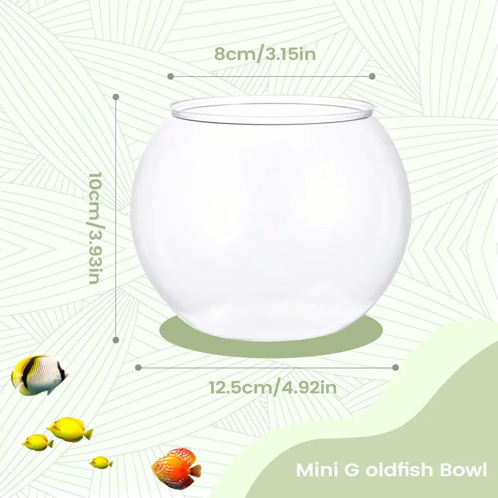 Mini Shatter-Resistant Fish Bowl | Bubble Planter & Centerpiece Decorative Fish Bowl Axl small