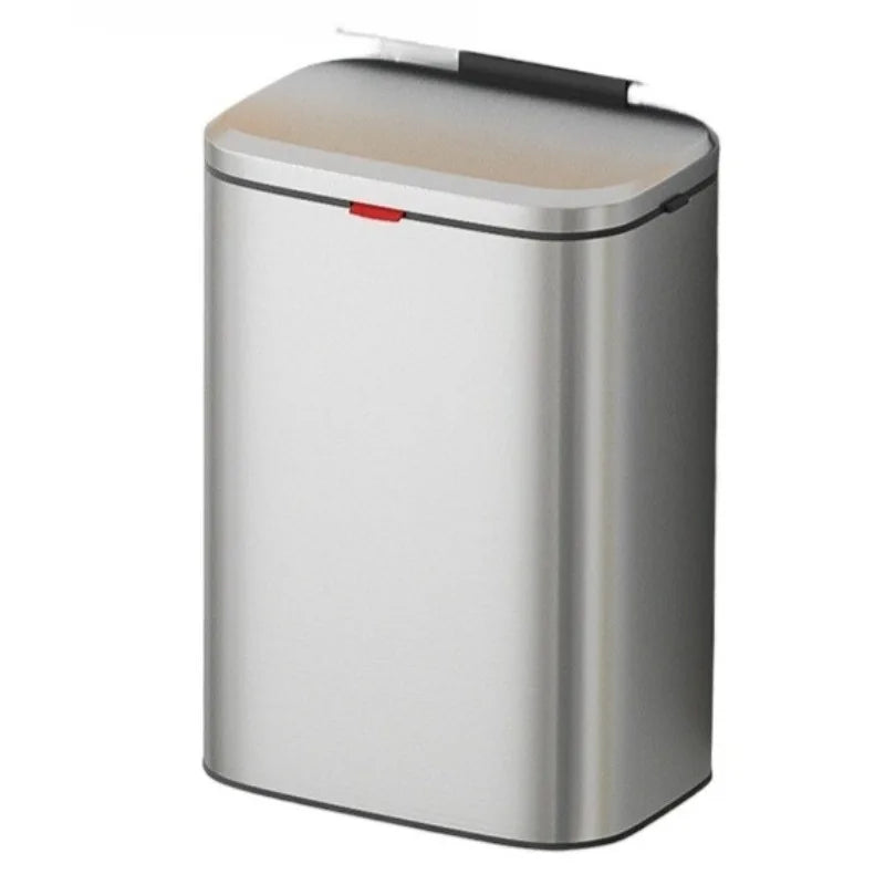Wall Mounted Stainless Steel Trash Can with Lid – 8L Wall Mounted Trash Can Axl 8L-Silver