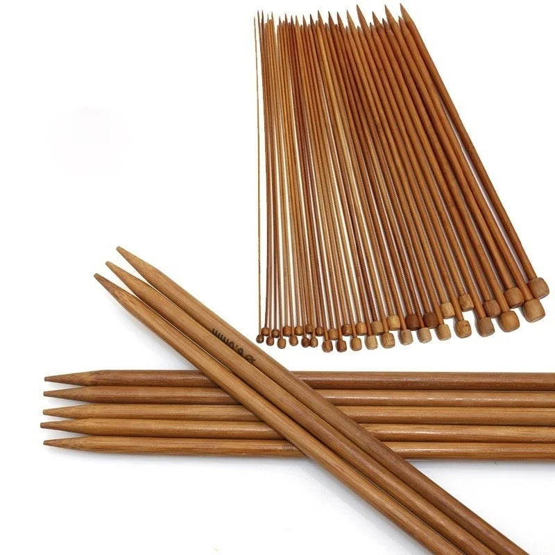 36-Pc Carbonized Bamboo Crochet Hook Set with Beads Crochet Hook Set Axl