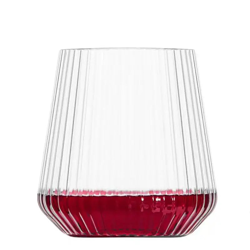 Plastic Hexagonal Gold Rim Wine Glass – Shatterproof & Clear Plastic Wine Glass Axl Empty