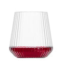 Plastic Hexagonal Gold Rim Wine Glass – Shatterproof & Clear Plastic Wine Glass Axl Empty