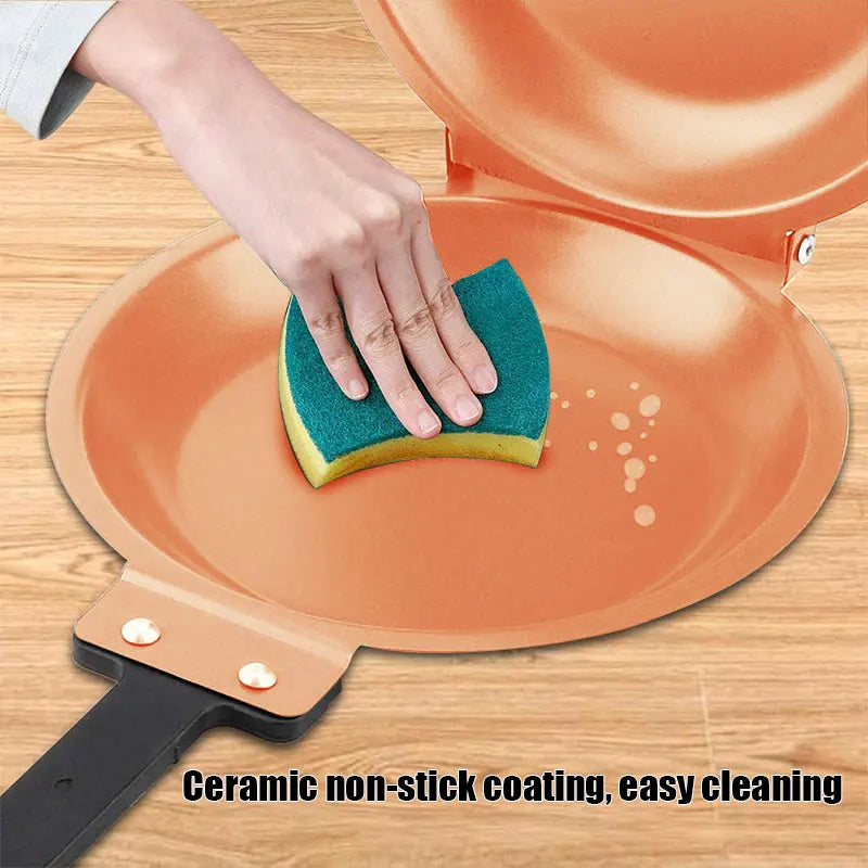 Double-Sided Flip Pancake Pan | Non-Stick Ceramic Frying Pan Flip Frying Pan Axl