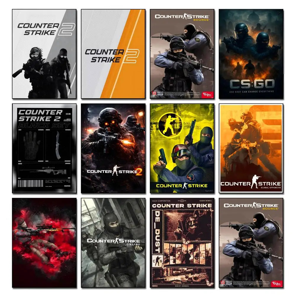 Counter-Strike 2 HD Wall Poster – Waterproof Gaming Decor Gaming Wall Poster Axl