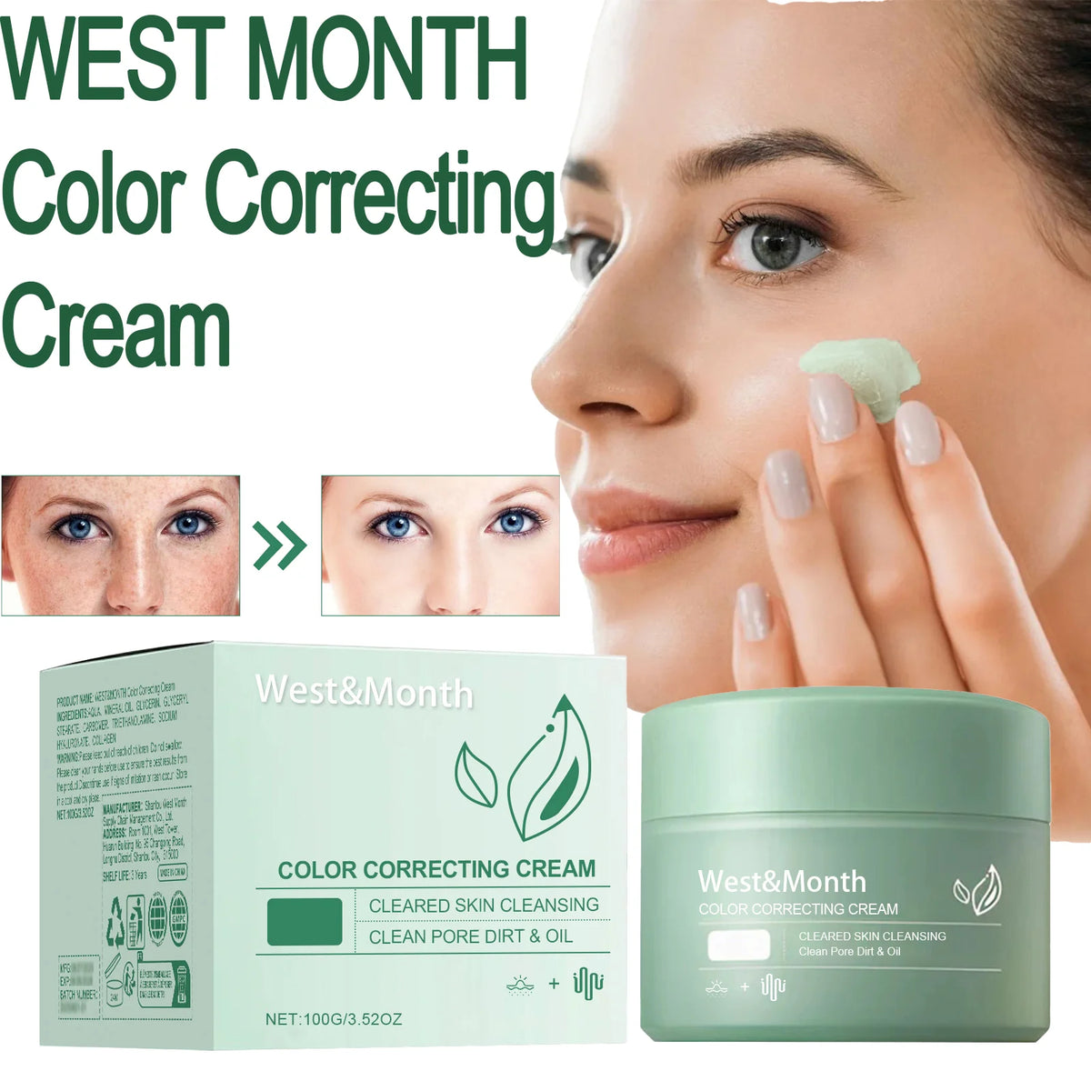 WEST MONTH 100g Deep Cleansing Balm & Color Correcting Cream Deep Cleansing Balm Axl