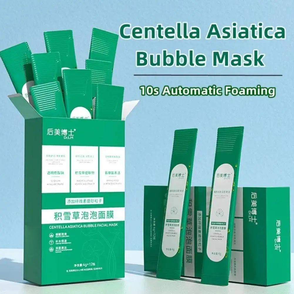 Centella Asiatica Bubble Face Mask – Pore Minimizing 12 Pack Bubble Face Mask Axl