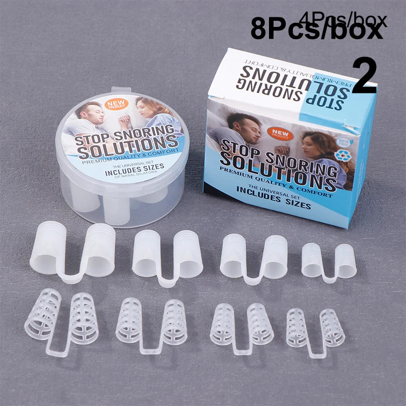 Silicone Nasal Dilators – Anti-Snore Nose Clips 4 or 8 Pcs Nasal Dilator Clips Axl 2