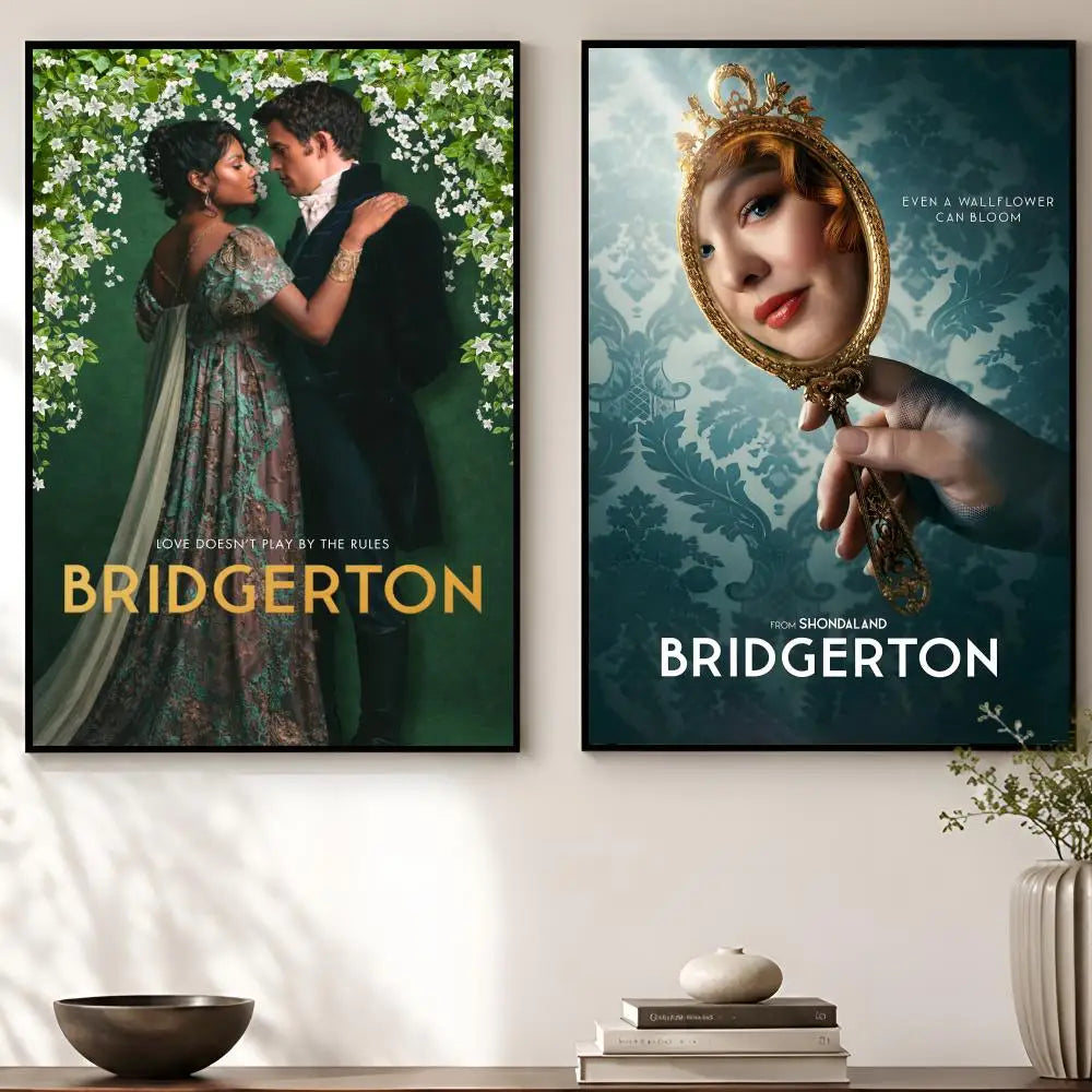 Bridgerton TV Poster – Self-Adhesive Waterproof Wall Art Decor Decorative Wall Poster Axl