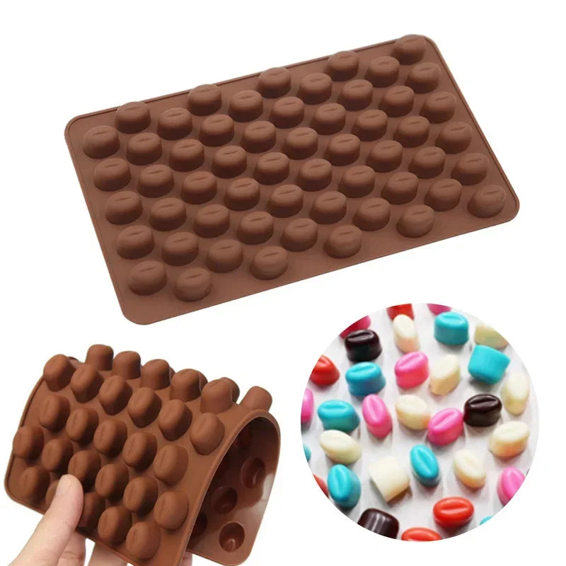 Mini Coffee Bean Silicone Mould – Chocolate, Ice & Baking DIY Silicone Baking Mould Axl