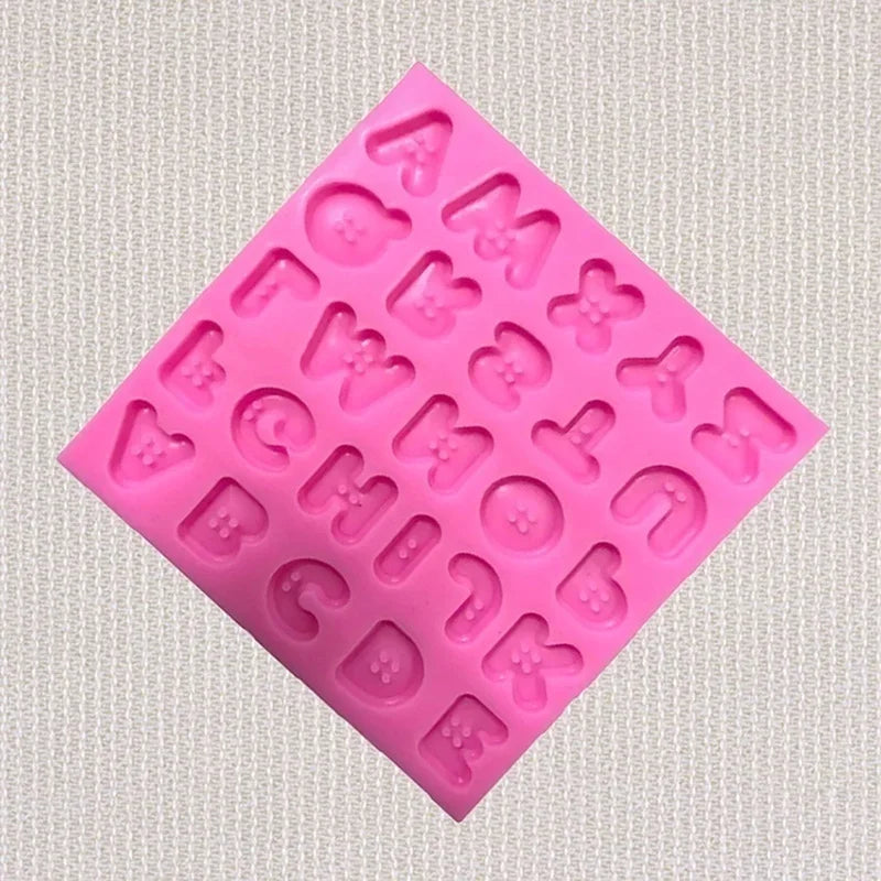 Alphabet Letter Silicone Fondant Mold – Cake Decorating Tool Silicone Fondant Mold Axl