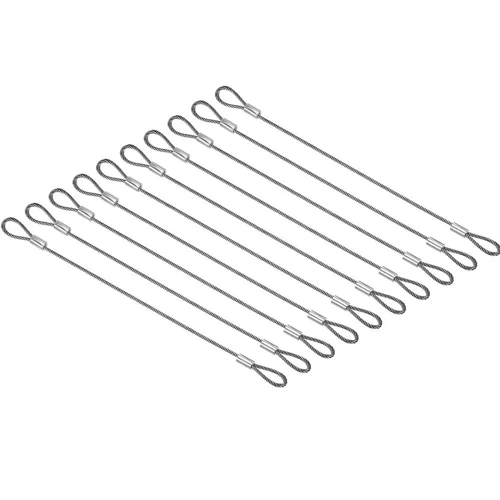 Stainless Steel Safety Cable Wire – Stage Light Security Rope Safety Cable Wire Axl 10PCS-2mm-SET