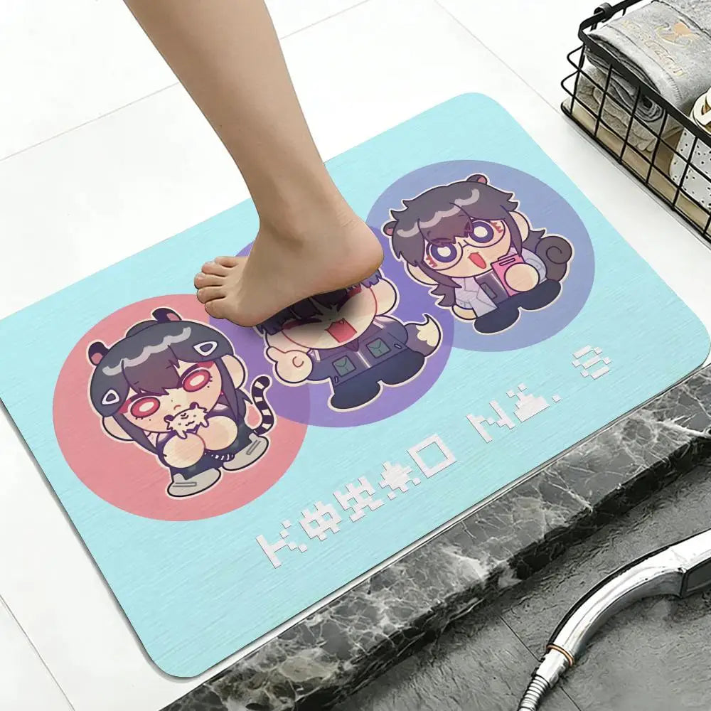 Kaiju No. 8 Anime Diatomite Bath Mat – Quick Dry Non-Slip Diatomite Bath Mat Axl