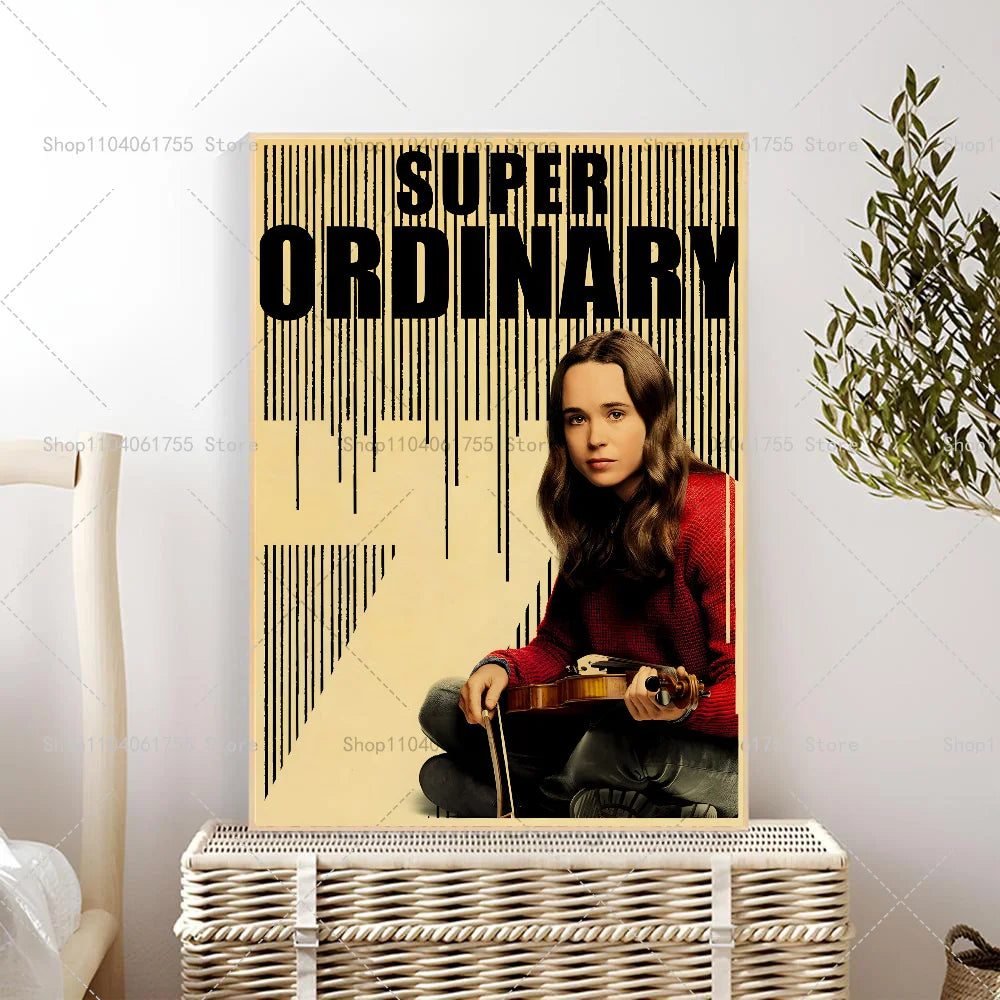 Vintage Umbrella Academy Wall Poster – Self-Adhesive Waterproof Wall Art Poster Axl z10 10x15cm No Frame