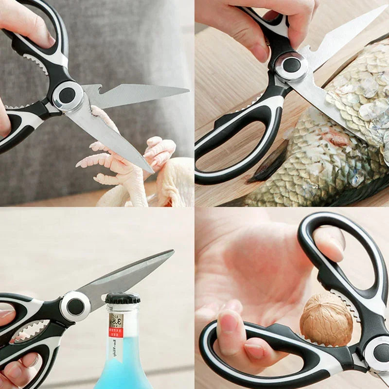 SHENJIU Kitchen Scissors – Stainless Steel Heavy Duty Shears Kitchen Scissors Axl