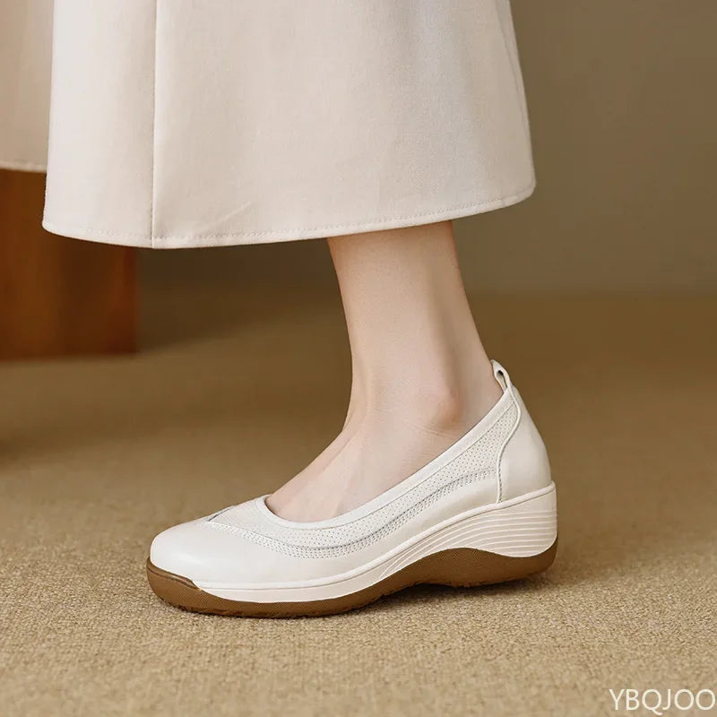 Women's Mary Jane Flats – Non-Slip Round Toe Casual Loafers Women's Flat Shoes Axl