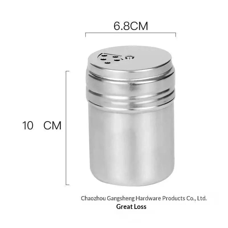 Stainless Steel Spice Shaker – Adjustable Holes & Rustproof Spice Shaker Axl E
