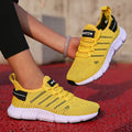 ZULIWAGN Breathable Mesh Sneakers – Lightweight Casual Shoes Mesh Casual Sneakers Axl yellow 46