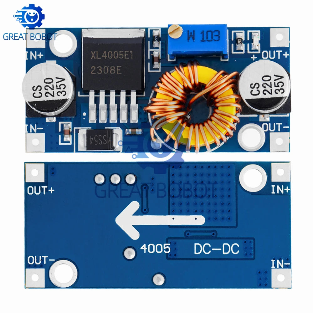 XL4005 DC-DC Step-Down 5A Adjustable Power Supply Module Voltage Regulator Module Axl