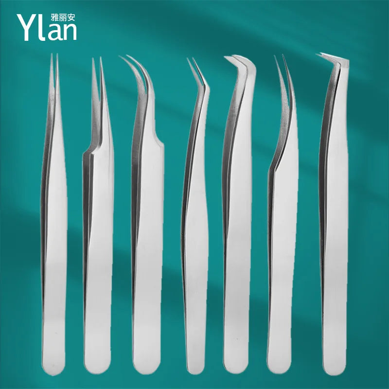 Dolphin Feather Eyelash Extension Tweezers – Precision Clip Eyelash Tweezers Axl