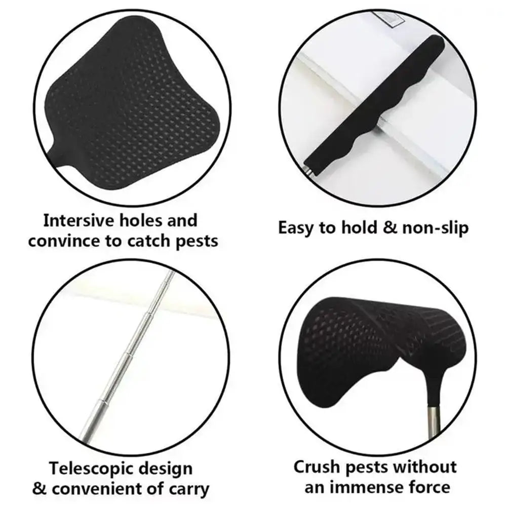 Retractable Fly Swatter – Plant Design Manual Mosquito Killer Fly Swatter Axl
