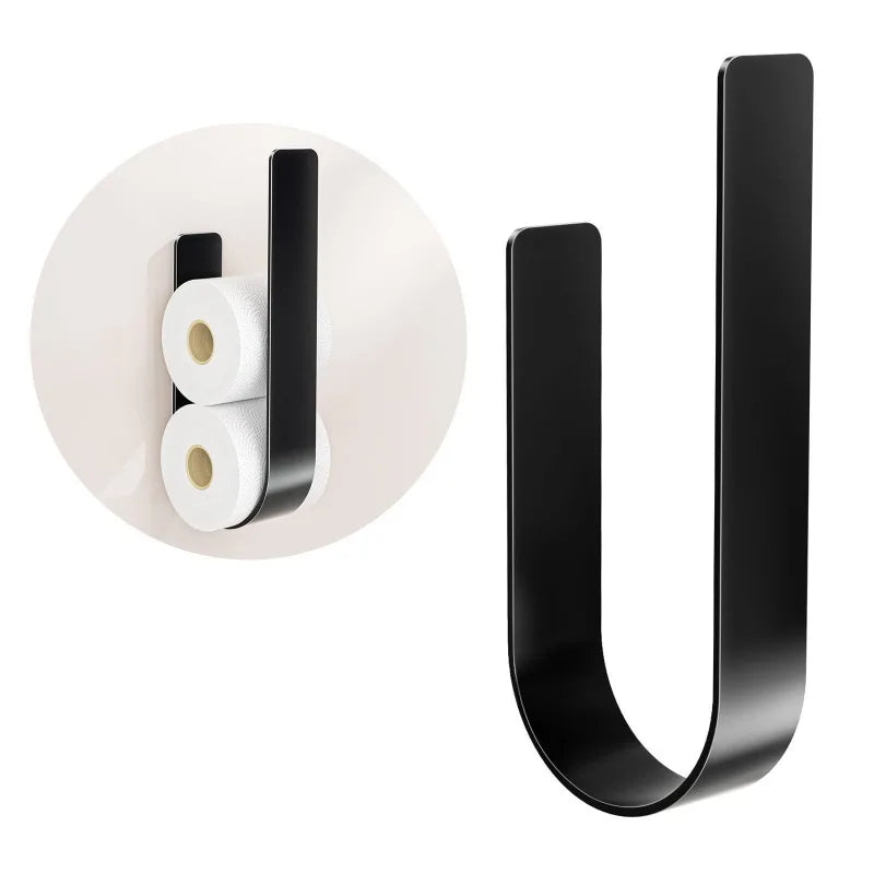 Wall-Mounted Toilet Paper Storage Rack – Modern Minimalist Bathroom Storage Rack Axl